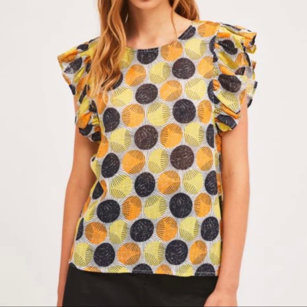 Floral Ruffled Top